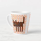 SCHWARZE CAT STRICK Latte Tasse (Linke Ecke)