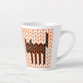 SCHWARZE CAT STRICK Latte Tasse (Rechts)