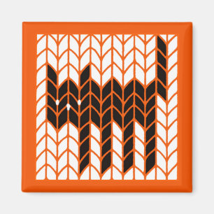 SCHWARZE CAT STRICK Square Magnet II