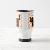 SCHWARZE CAT-STRICK-Travel Mug Reisebecher (Mittel)