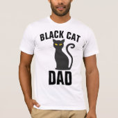 SCHWARZE CAT-VATER-T - Shirt (Vorderseite)