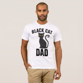 SCHWARZE CAT-VATER-T - Shirt (Vorne ganz)