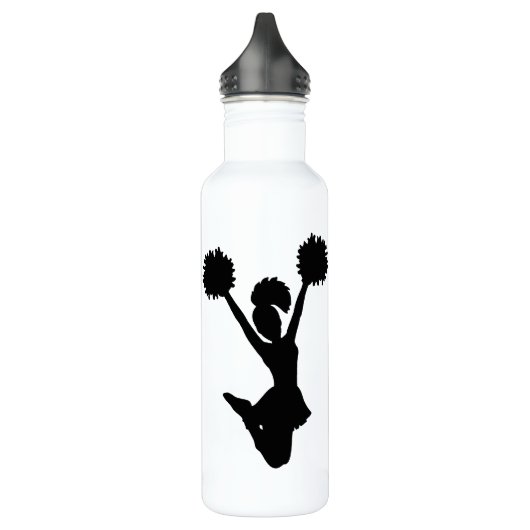 Schwarze Cheerleader-Gewohnheit Trinkflasche (Links)