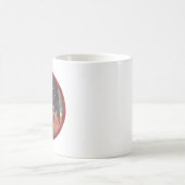 Schwarze Cherubim-Engel Kaffeetasse (Mittel)