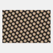 Schwarze Chickade im Winter Original Foto Geschenkpapier Set (Vorderseite 3)