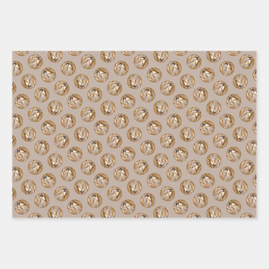 Schwarze Chickade im Winter Original Foto Geschenkpapier Set (Vorderseite 2)