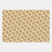 Schwarze Chickade im Winter Original Foto Geschenkpapier Set (Vorderseite)