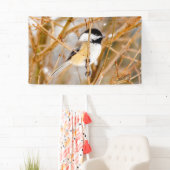 Schwarze Chickade - Original-Foto Banner (Insitu)