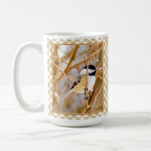 Schwarze Chickade - Original-Foto Kaffeetasse