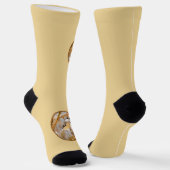 Schwarze Chickade - Original-Foto Socken (Gewinkelt)
