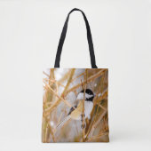 Schwarze Chickade - Original-Foto Tasche (Vorderseite)