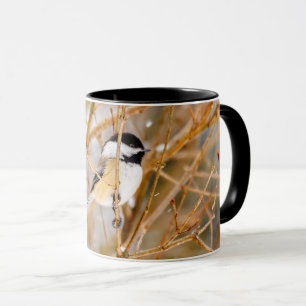 Schwarze Chickade - Original-Foto Tasse