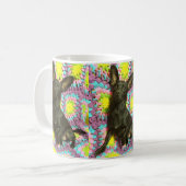 Schwarze Chihuahua Kaffeetasse (Vorderseite Links)