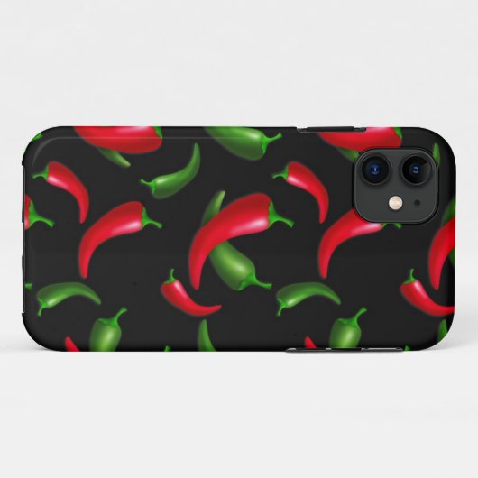 SCHWARZE CHILI Case-Mate iPhone HÜLLE (Rückseite (Horizontal))
