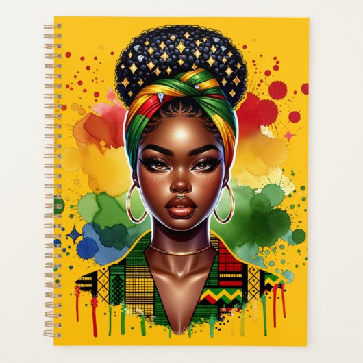 Schwarze Christliche Afrikanerin Melanose Planer (Vorderseite)