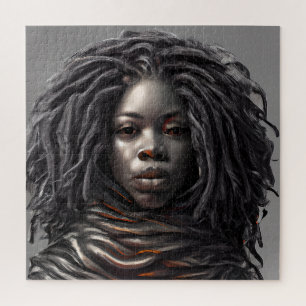 Schwarze Christliche Melanin Schwestern Mädchen Za Puzzle
