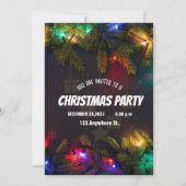 SCHWARZE CHRISTMAS - Einladung (Vorderseite)