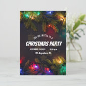 SCHWARZE CHRISTMAS - Einladung (Stehend Vorderseite)