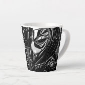 Schwarze Chrome Muse Milchtasse (Rechte Ecke)