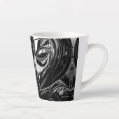 Schwarze Chrome Muse Milchtasse (Rechts)