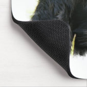 Schwarze Cocker spaniel-Hundemausunterlage Mousepad (Ecke)