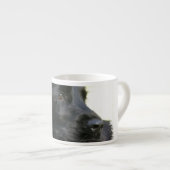 Schwarze Cockerspaniel-Hundespezialitäten-Tasse Espressotasse (Vorderseite Rechts)