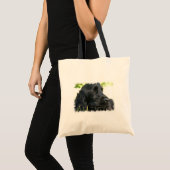 Schwarze Cockerspaniel-HundeTaschen-Tasche Tragetasche (Vorderseite (Produkt))