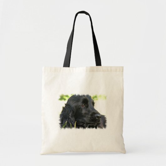 Schwarze Cockerspaniel-HundeTaschen-Tasche Tragetasche (Vorne)