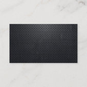 Schwarze Code-Ansager-Visitenkarte des MetallQR Visitenkarte (Rückseite)