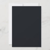 Schwarze Code-Inspirierte Individuelle Einladung (Rückseite)