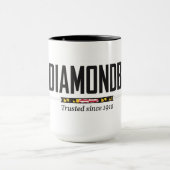 Schwarze Combo-Tasse mit 15 oz Tasse (Zentrum)