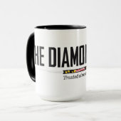 Schwarze Combo-Tasse mit 15 oz Tasse (Vorderseite Links)