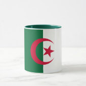 Schwarze Combo-Tasse mit algerischer Flagge Tasse (Zentrum)