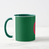 Schwarze Combo-Tasse mit algerischer Flagge Tasse (Links)