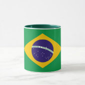 Schwarze Combo-Tasse mit brasilianischer Flagge Tasse (Zentrum)