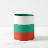 Schwarze Combo-Tasse mit bulgarischer Flagge Tasse (Zentrum)