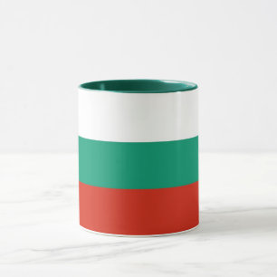 Schwarze Combo-Tasse mit bulgarischer Flagge Tasse