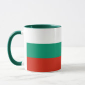 Schwarze Combo-Tasse mit bulgarischer Flagge Tasse (Links)