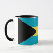 Schwarze Combo-Tasse mit Flagge der Bahamas Tasse (Links)