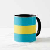 Schwarze Combo-Tasse mit Flagge der Bahamas Tasse (VorderseiteRechts)