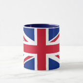 Schwarze Combo-Tasse mit Flagge des Vereinigten Kö Tasse (Zentrum)
