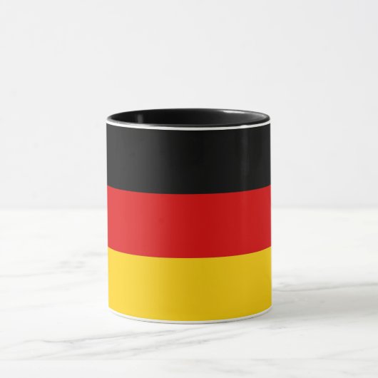 Schwarze Combo-Tasse mit Flagge Deutschlands Tasse (Zentrum)