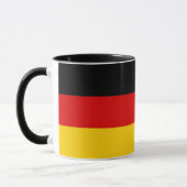 Schwarze Combo-Tasse mit Flagge Deutschlands Tasse (Links)