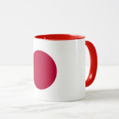 Schwarze Combo-Tasse mit japanischer Flagge Tasse (VorderseiteRechts)