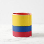 Schwarze Combo-Tasse mit kolumbianischer Flagge Tasse (Zentrum)