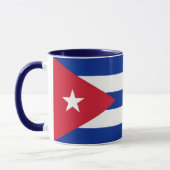 Schwarze Combo-Tasse mit kubanischer Flagge Tasse (Links)