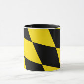 Schwarze Combo-Tasse mit Münchner Flagge, Bayern Tasse (Zentrum)
