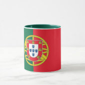 Schwarze Combo-Tasse mit portugiesischer Flagge Tasse (Zentrum)