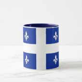 Schwarze Combo-Tasse mit Quebec-Flagge Tasse (Zentrum)