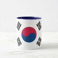Schwarze Combo-Tasse mit Südkorea